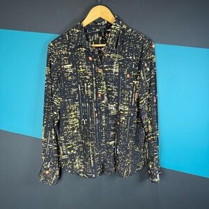 Marc Jacob’s city lights abstract 100% silk size 6